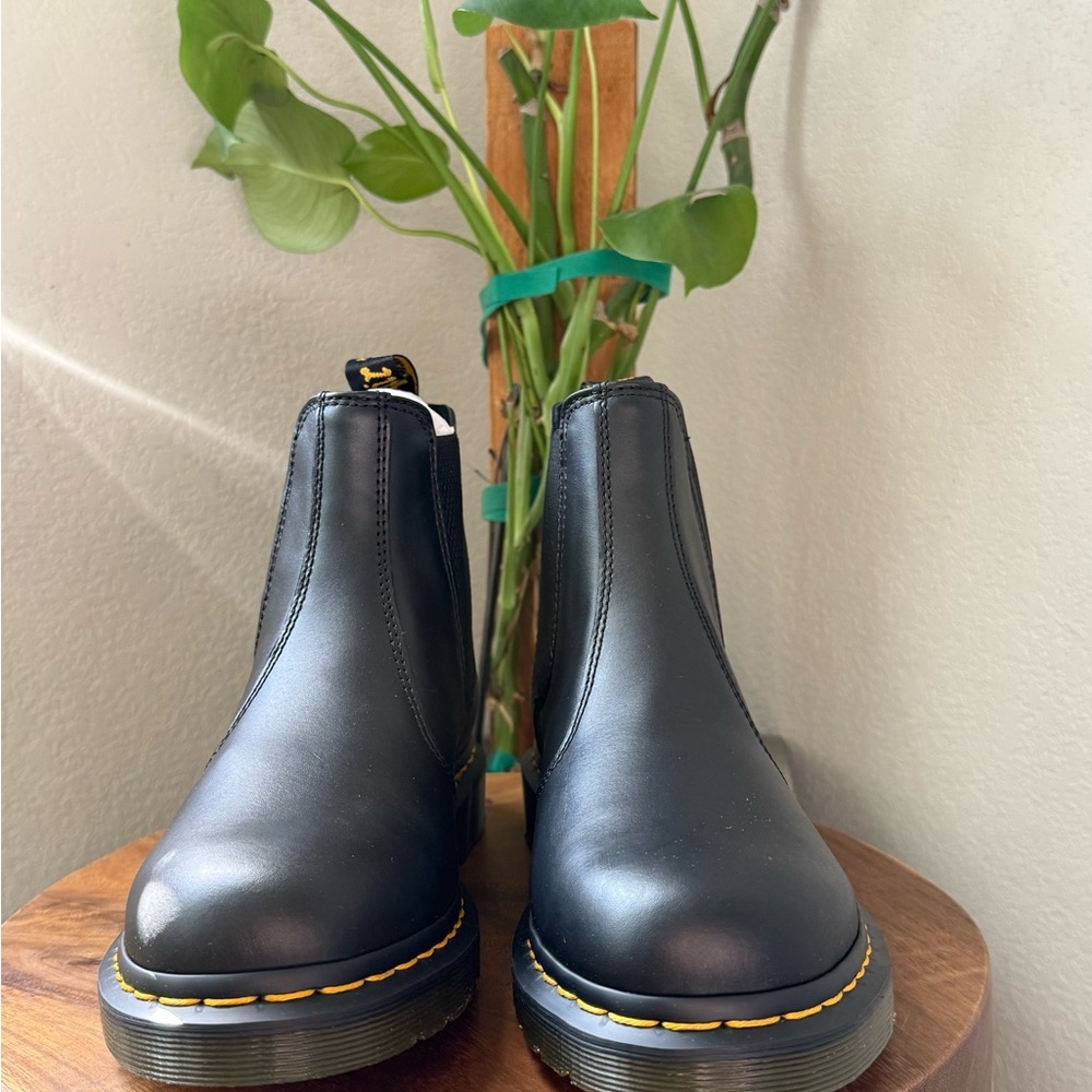 Dr. Martens Black Leather Ankle Boots